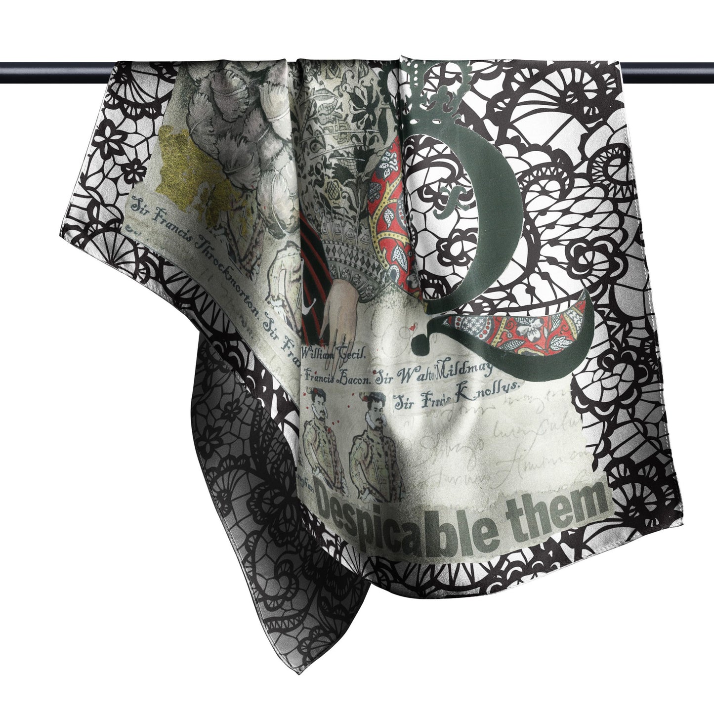 Queen Elizabeth I Silk Square Art Scarf 1 - Dead Queens