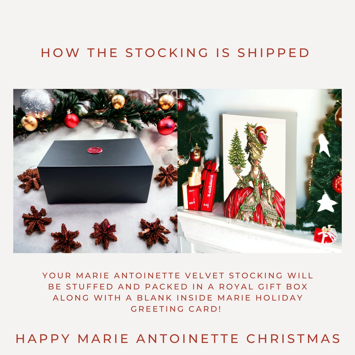 Limited Edition Marie Antoinette Holiday Spirit Stocking Gift Box