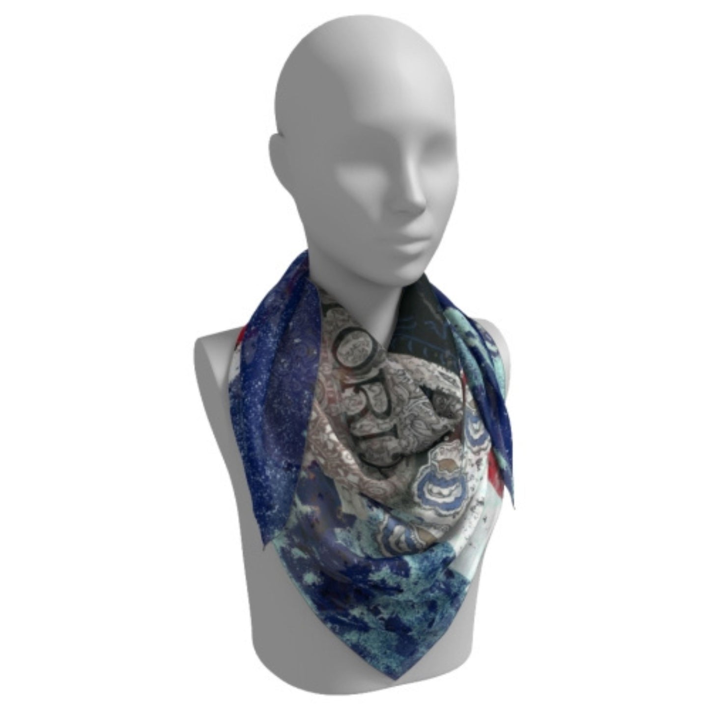 Queen Victoria Silk Square Scarf 36 - Steampunk Scarves - Dead Queens