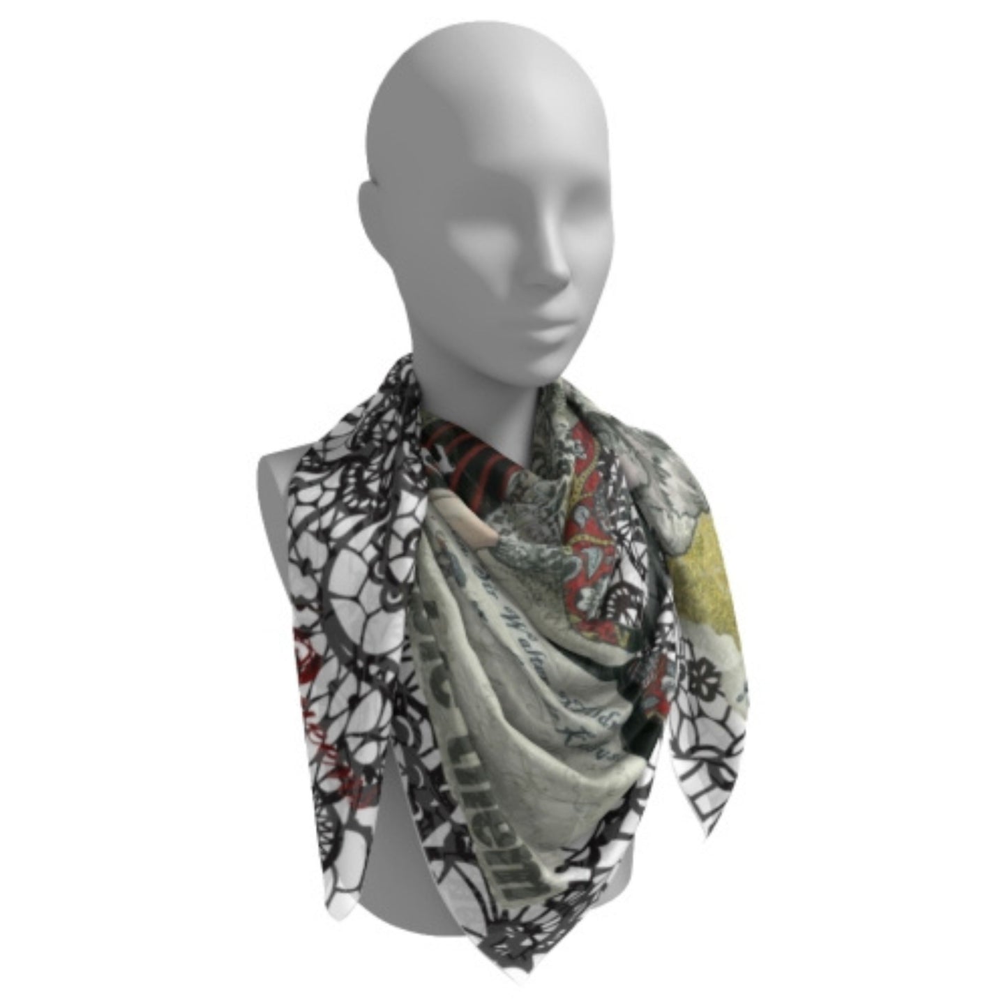 Queen Elizabeth I Silk Square Art Scarf 50 - Dead Queens