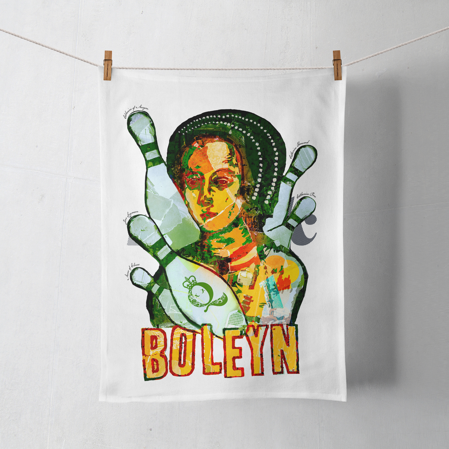 Anne Boleyn Tea Towel - Dead Queens