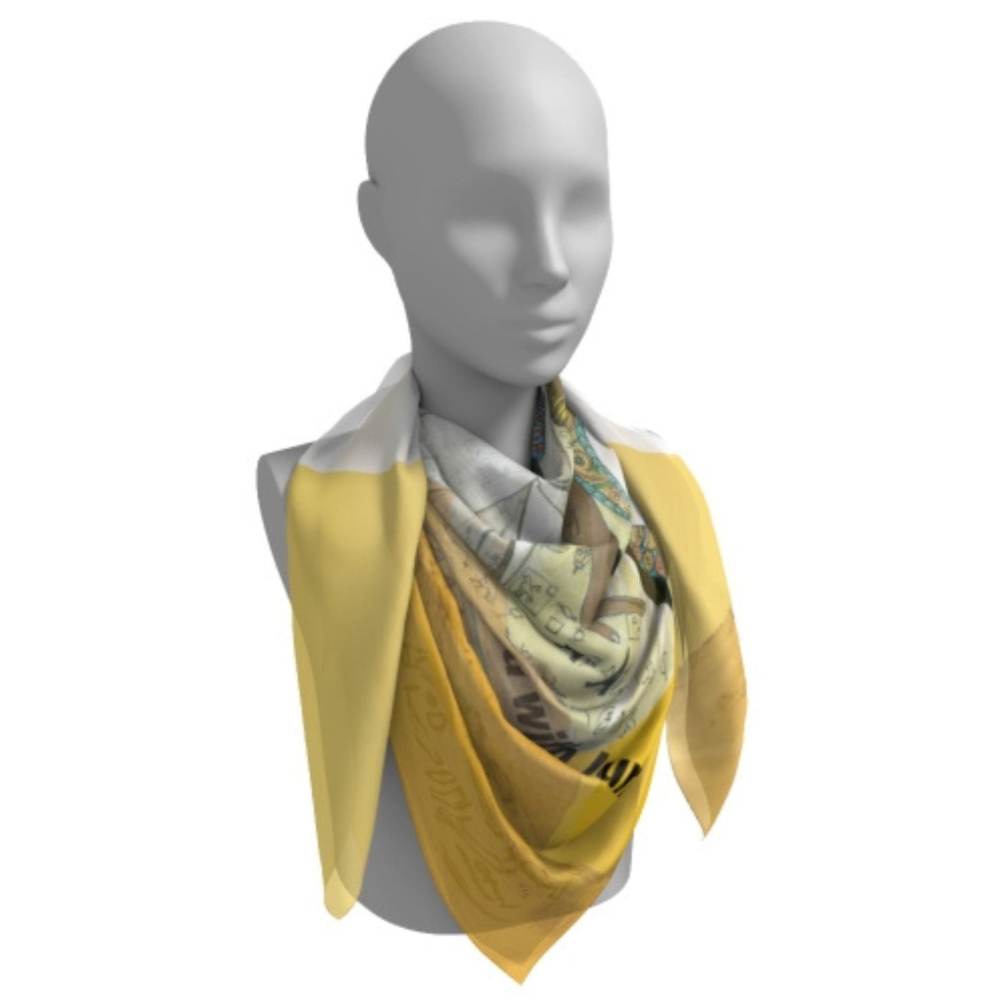 Cleopatra Silk Square Scarf-50 - Dead Queens