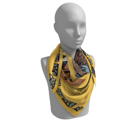 Zulu Queen Nandi Silk Square Scarf