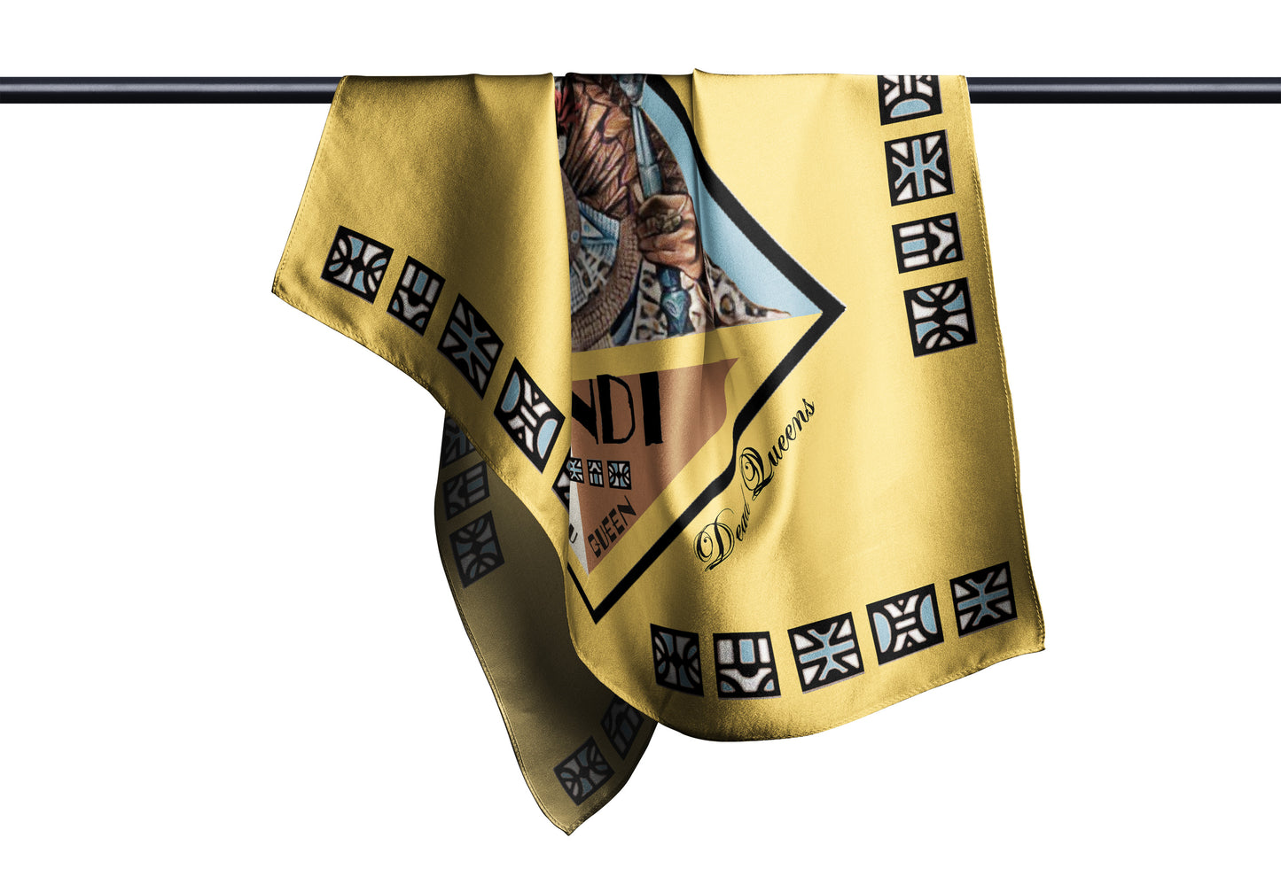 Zulu Queen Nandi Silk Square Scarf