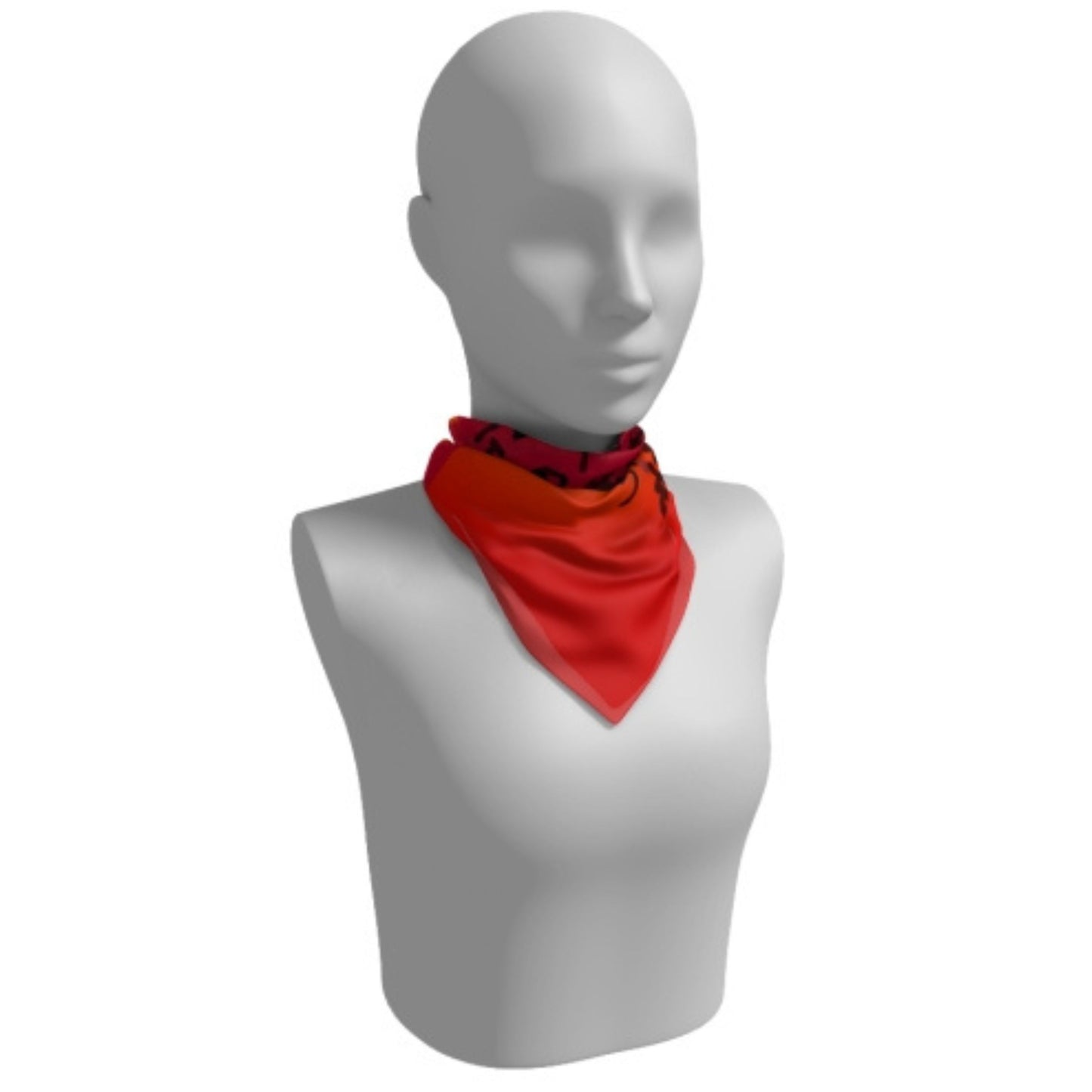 Sadako Sasaki Square Red Silk Scarf - Mini - Dead Queens