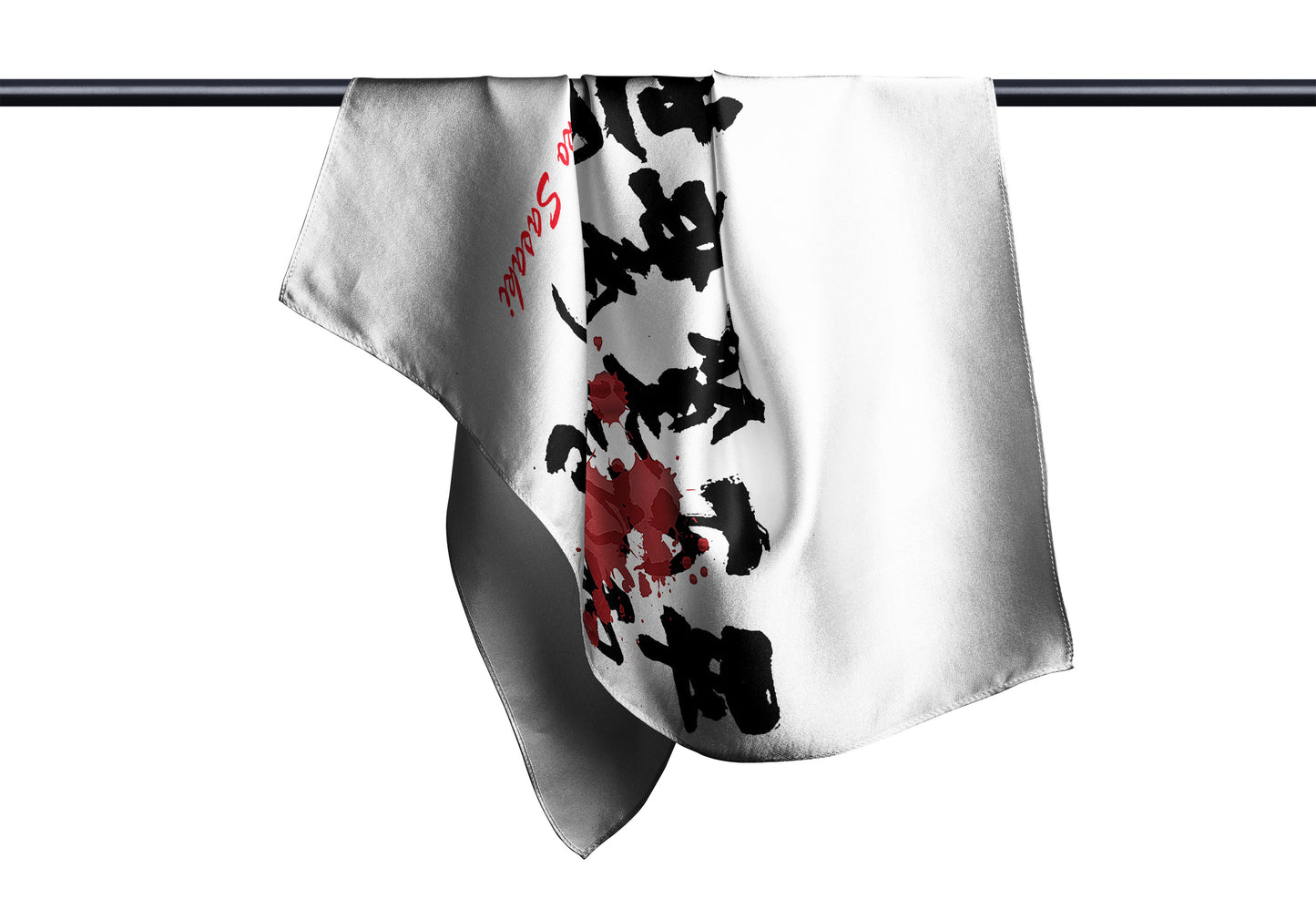 Sadako Sasaki White Silk Square Scarf - Japanese Queen