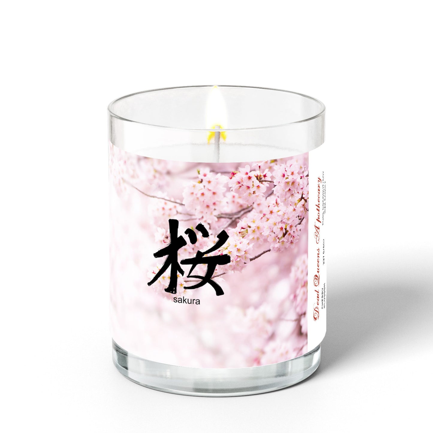 Sakura-Cherry Blossom Candle - Lit