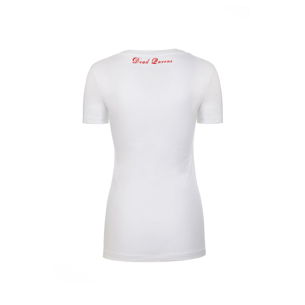 Dead Queens Deep V Logo T