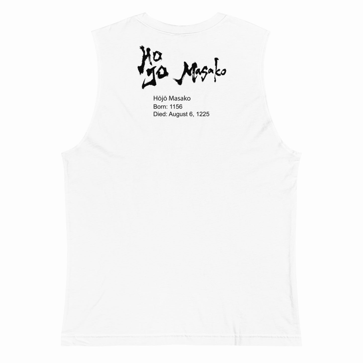 Hojo Masako White Muscle Tank - back