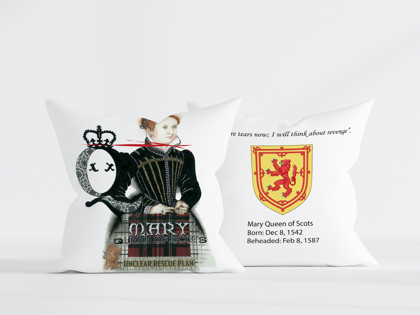Mary Queen of Scots Pillow 22x22