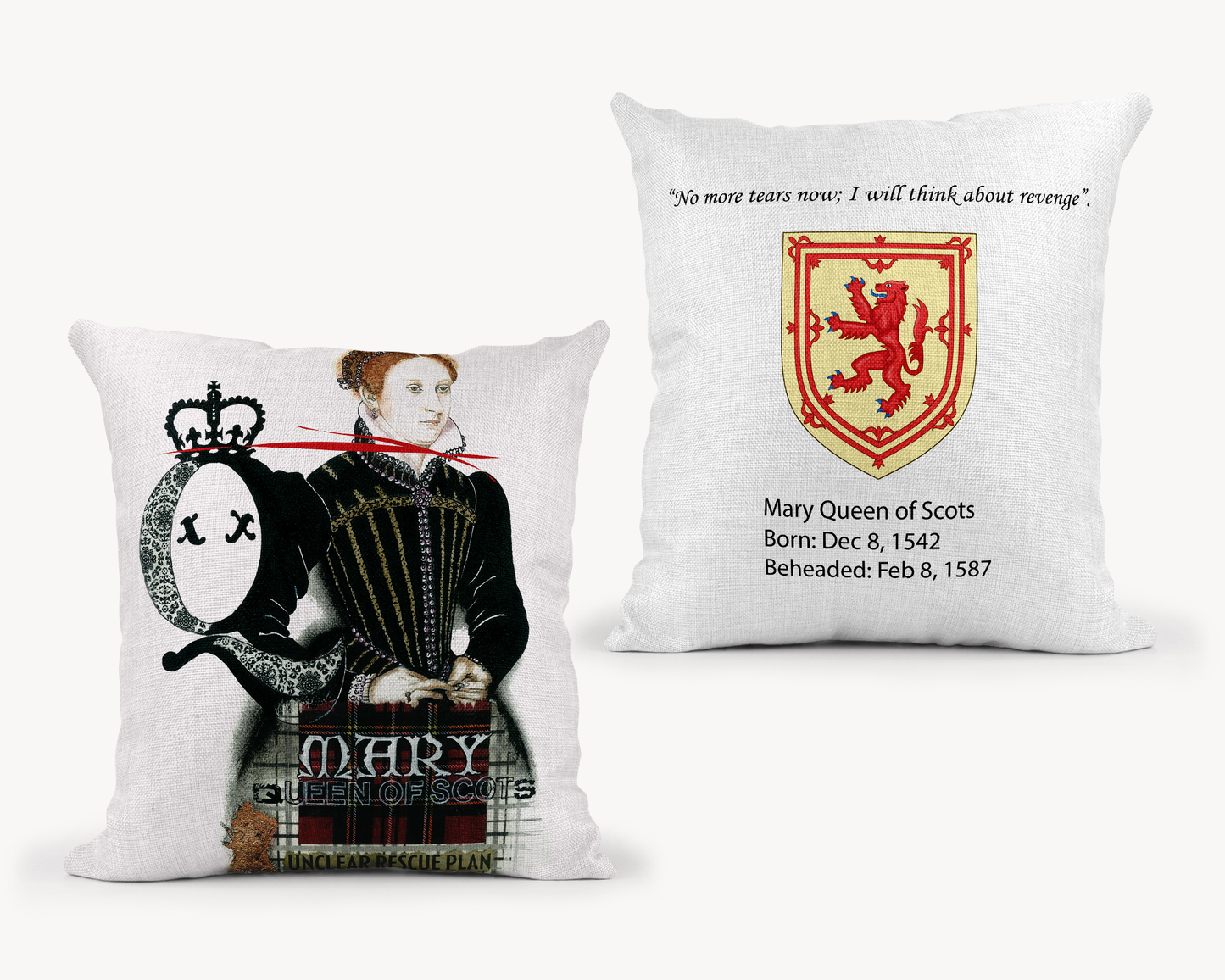 Mary Queen of Scots Pillow 18x18