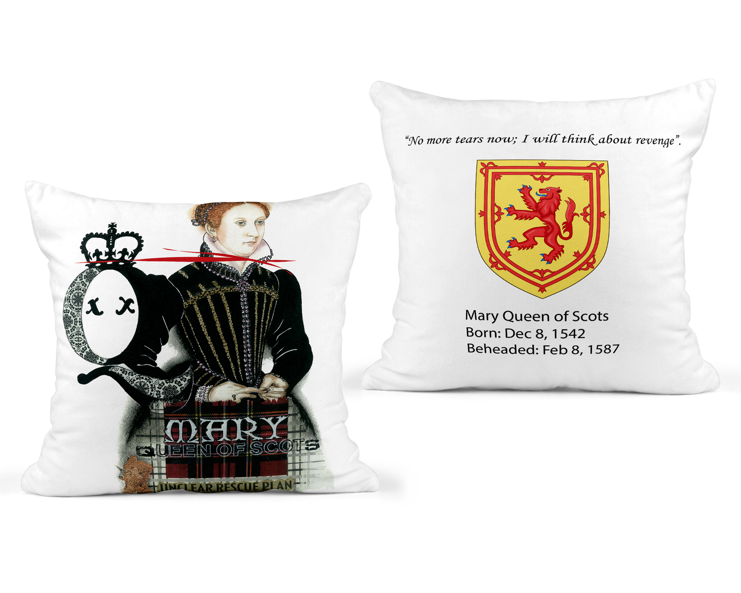 Mary Queen of Scots Pillow 22x22