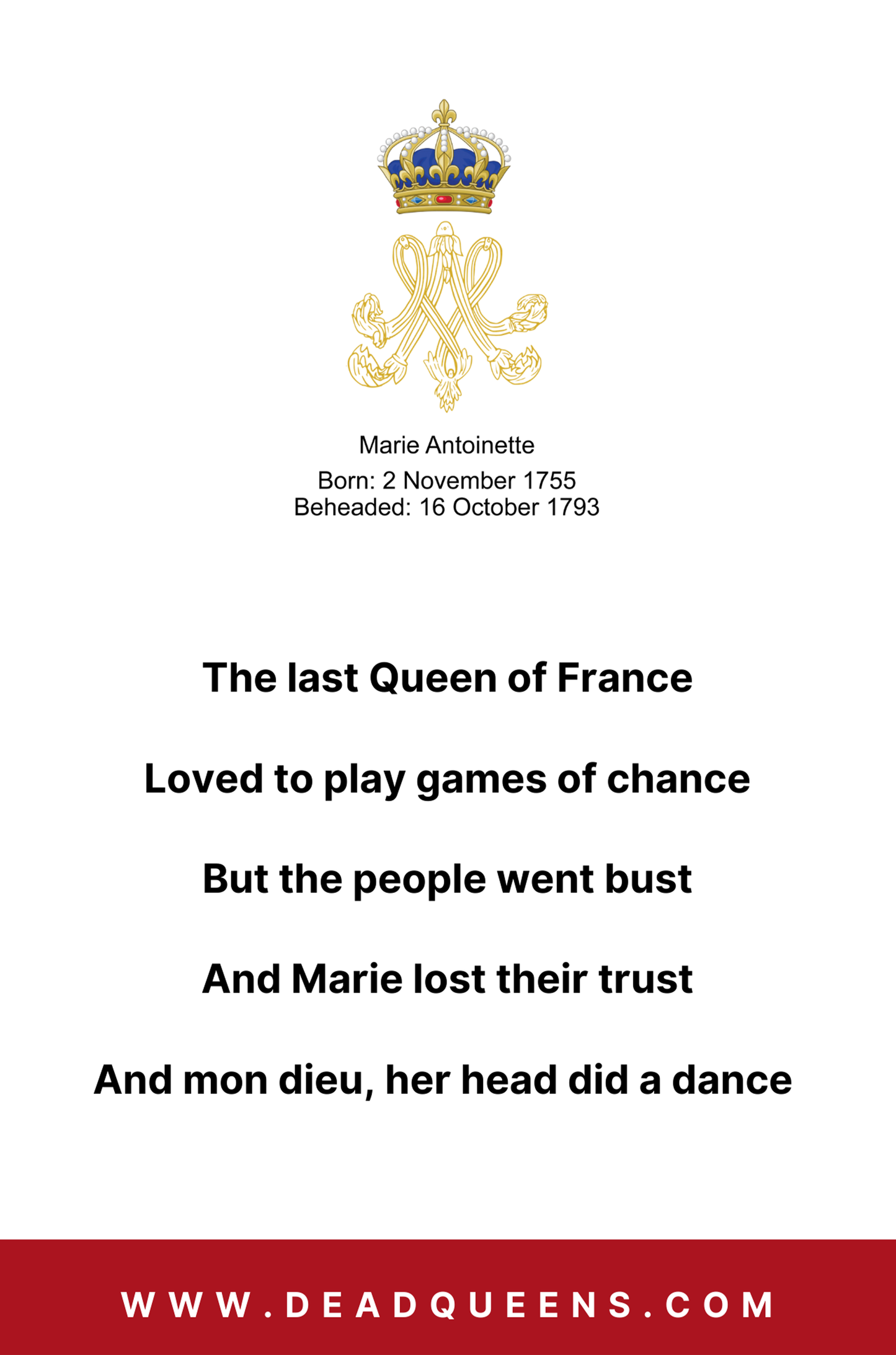 Marie Antoinette Spiral Notebook