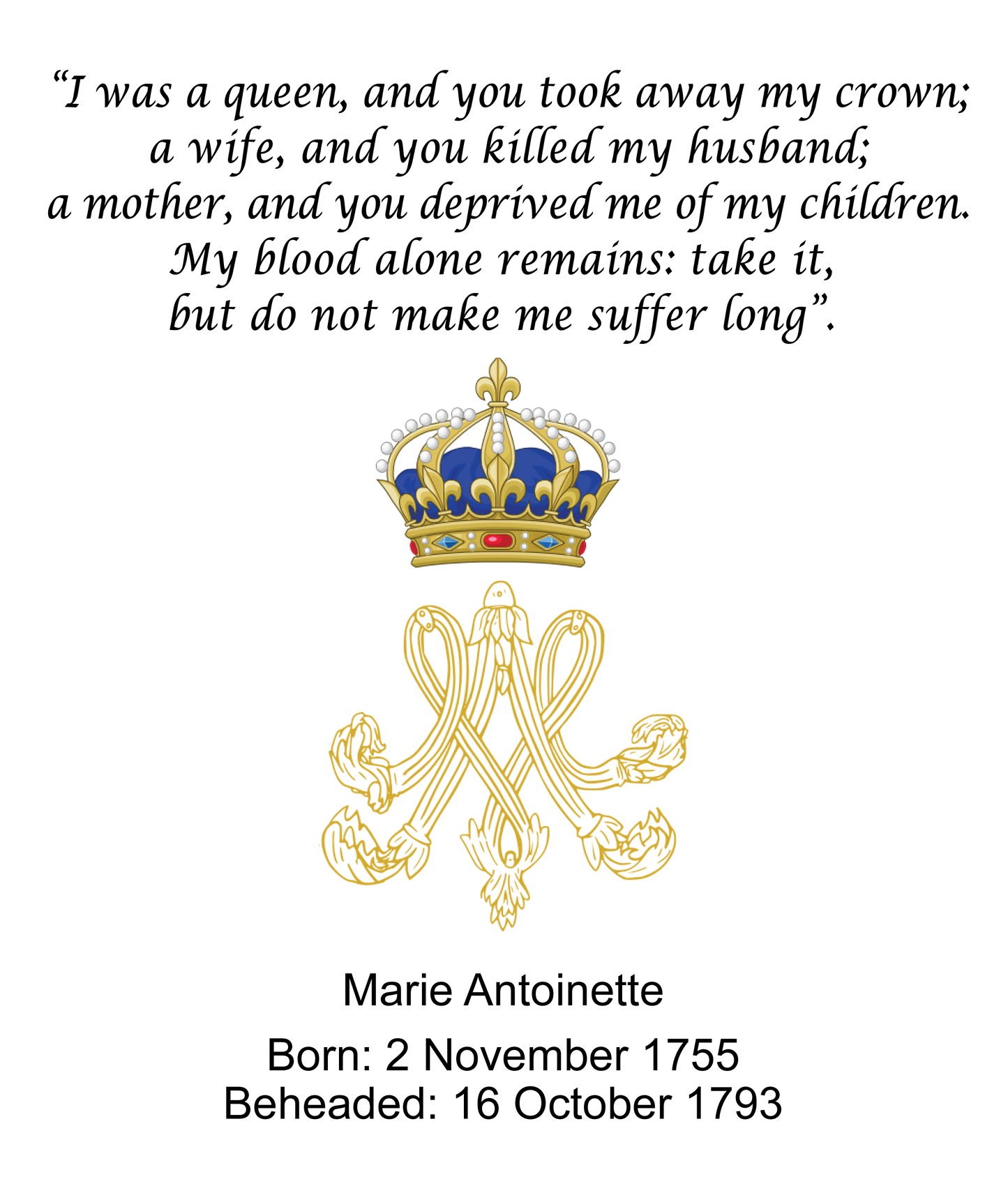 Marie Antoinette Sweatshirt - Grey