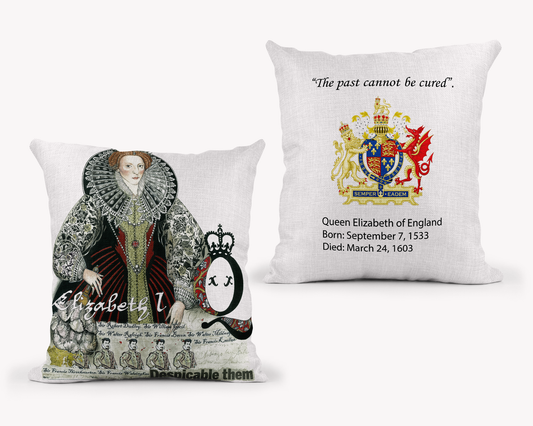 Queen Elizabeth Pillow Cover - 18x18