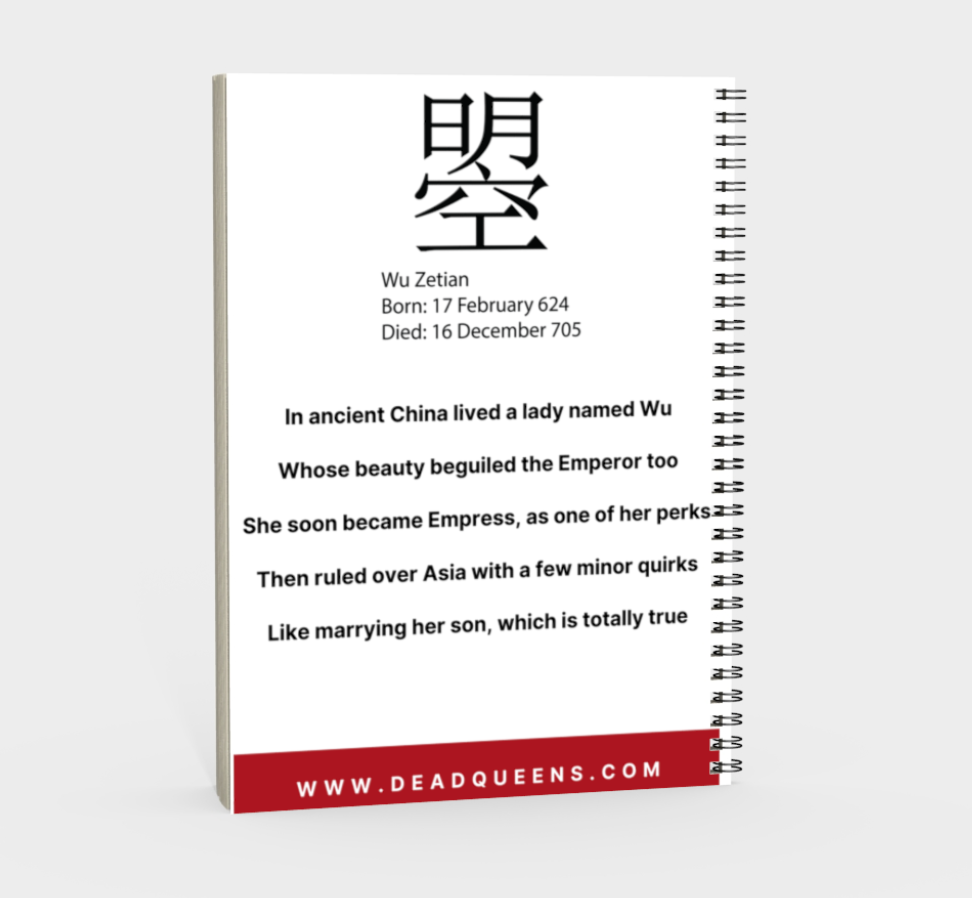 Empress Wu Spiral Notebook