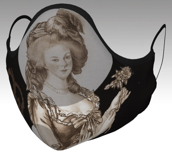 Marie Antoinette Safe Style Face Mask-Black