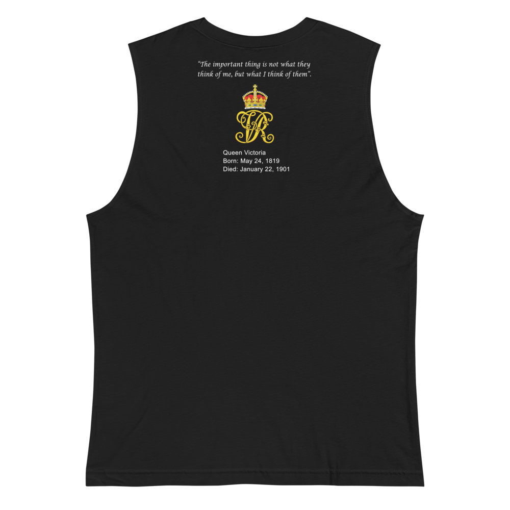 Queen Victoria Muscle Tank Top - Black