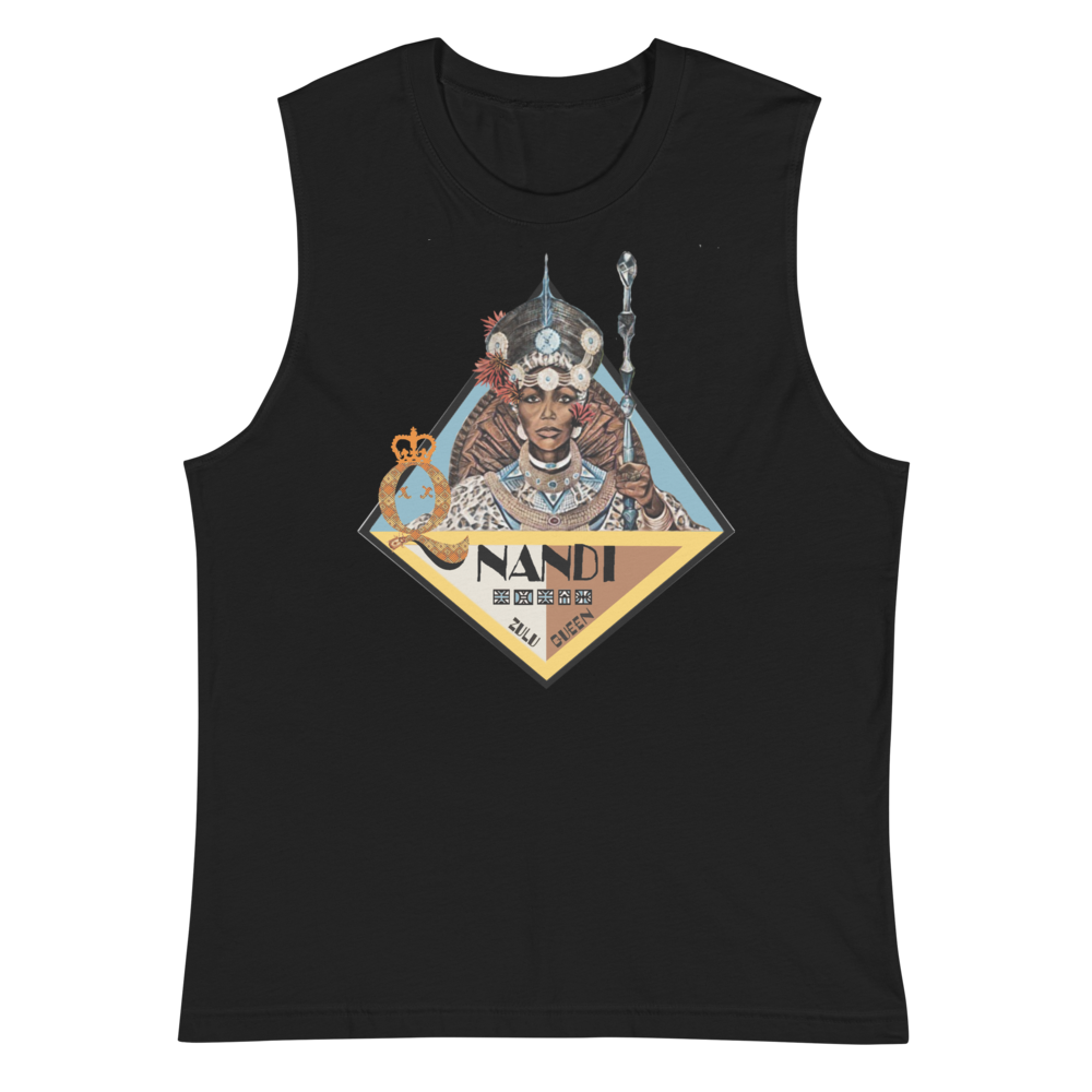 Zulu Queen Nandi Muscle Tank - Black