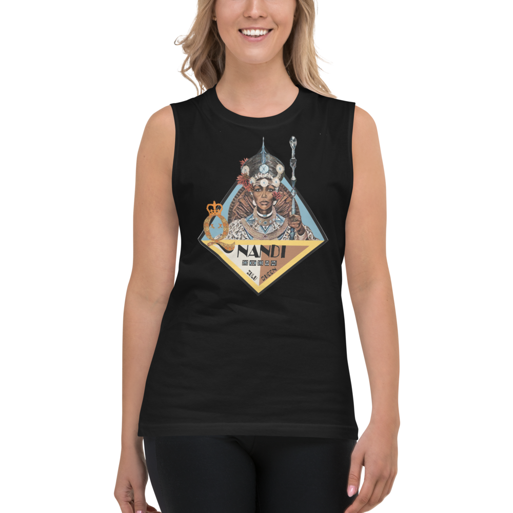 Zulu Queen Nandi Muscle Tank - Black