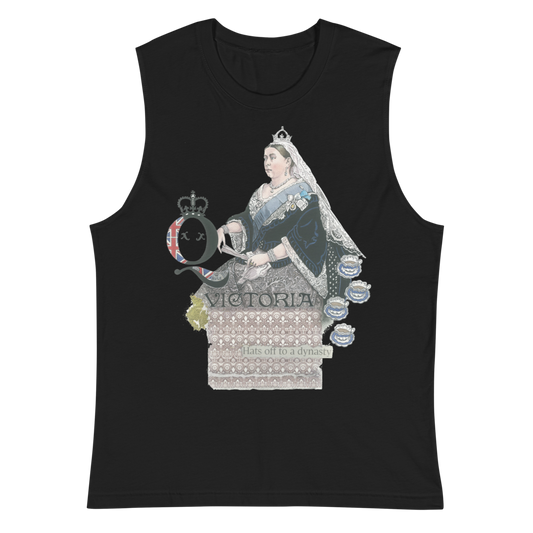 Queen Victoria Muscle Tank Top - Black