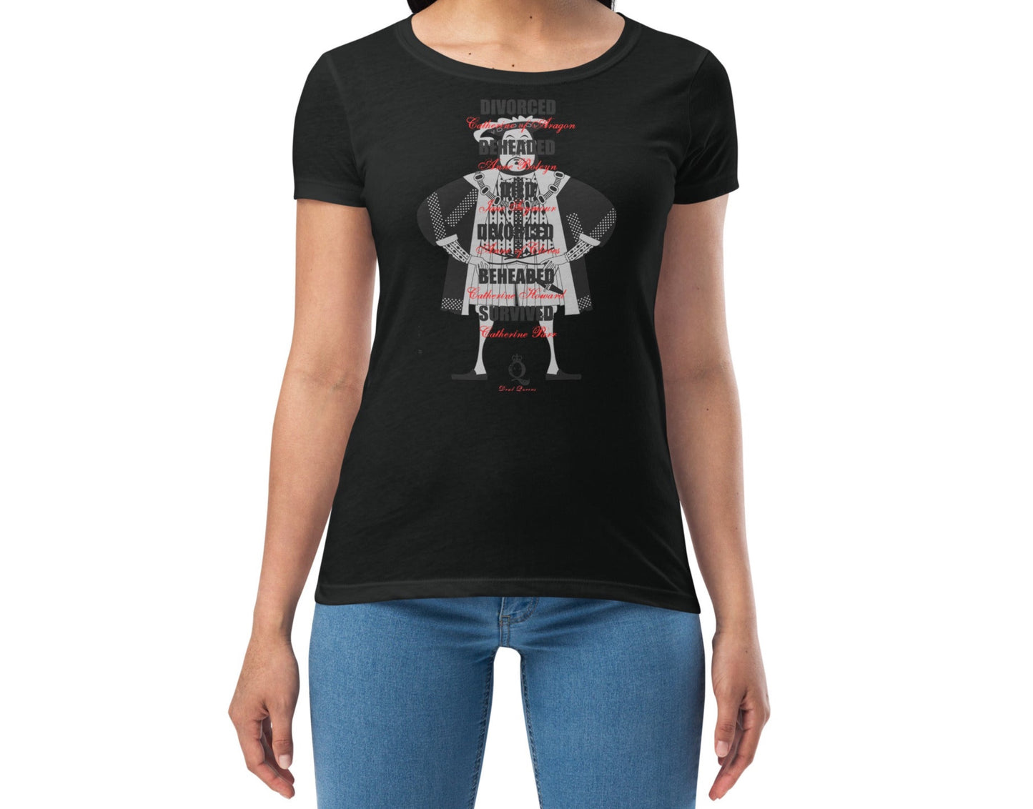 The Six Wives of Henry VIII Black Crew Neck T-Shirt