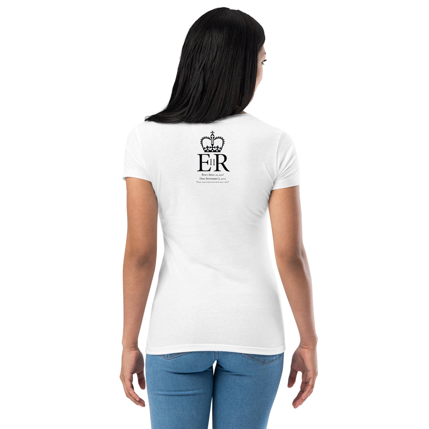 Queen Elizabeth II T-Shirt-Back Art