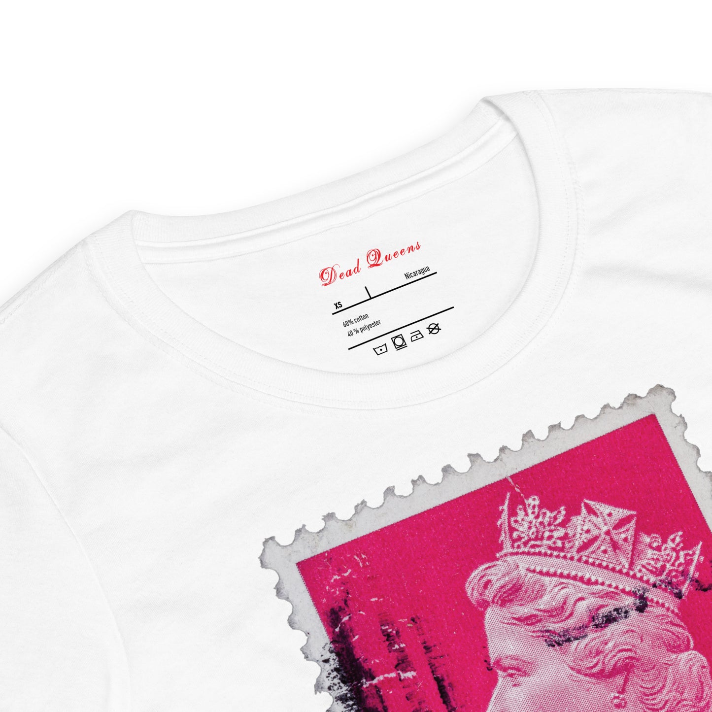 Dead Queens - Queen Elizabeth II T-Shirt-Inside label