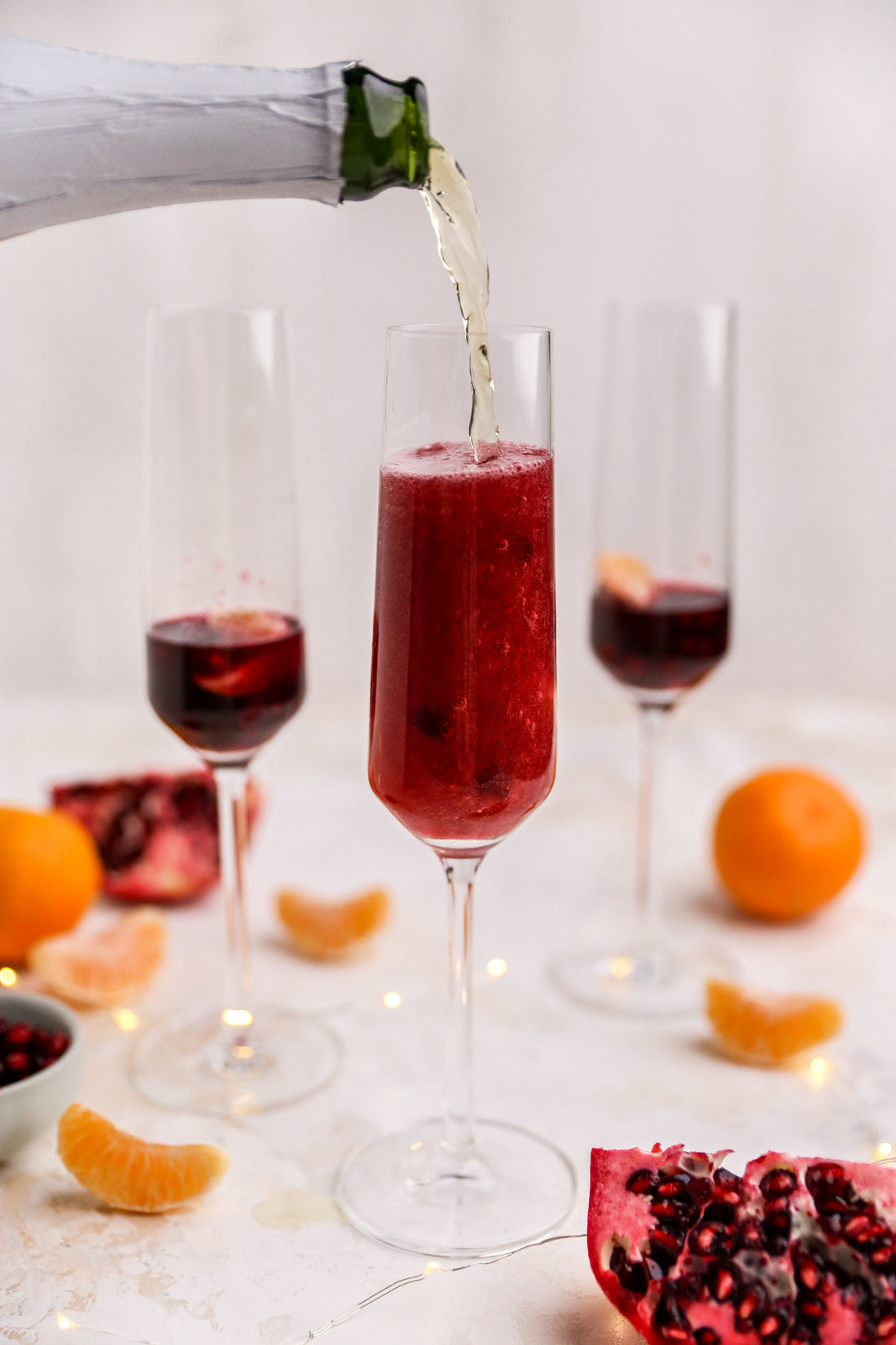 Royal Recipe: Pomegranate Clementine Champagne Spritzers