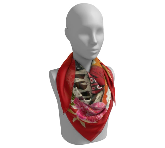Empress Wu Square Silk Scarf - Midi