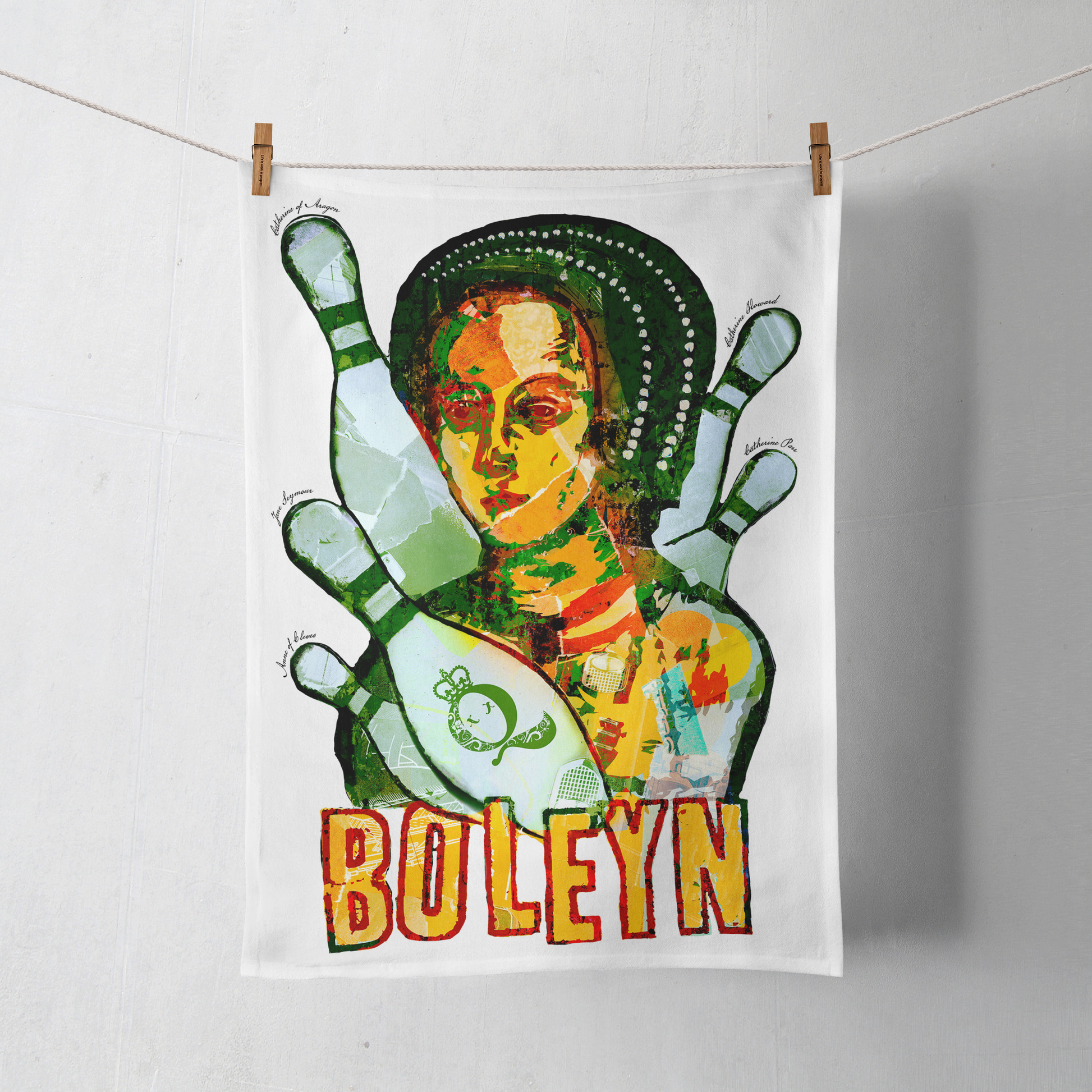 Anne Boleyn Tea Towel - Dead Queens