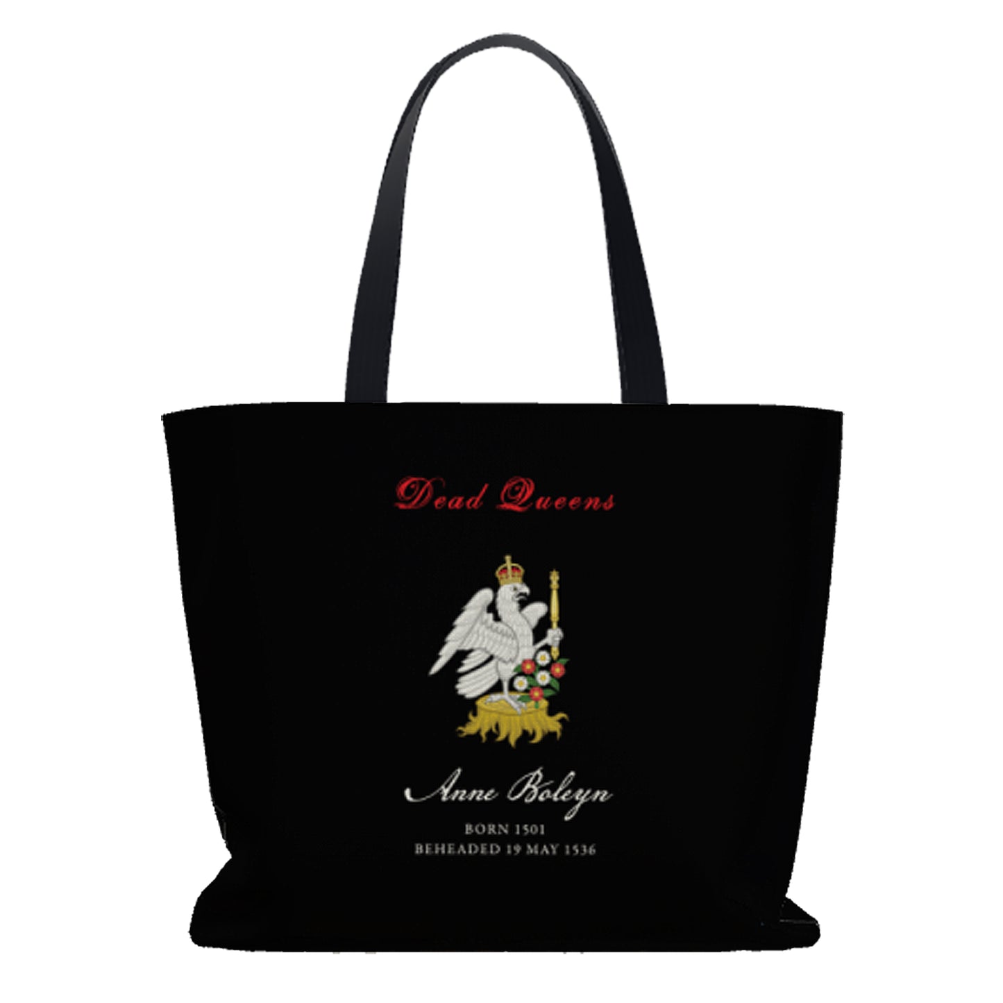 Anne Boleyn Oversize Tote Bag - Back - Beheaded Queens - Dead Queens