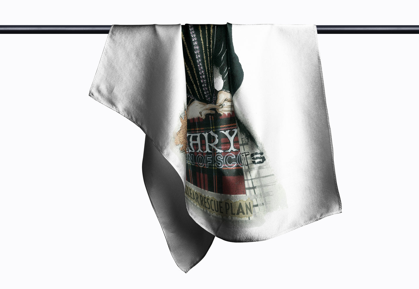 Mary Queen of Scots Silk Charmeuse Square Scarf - Dead Queens