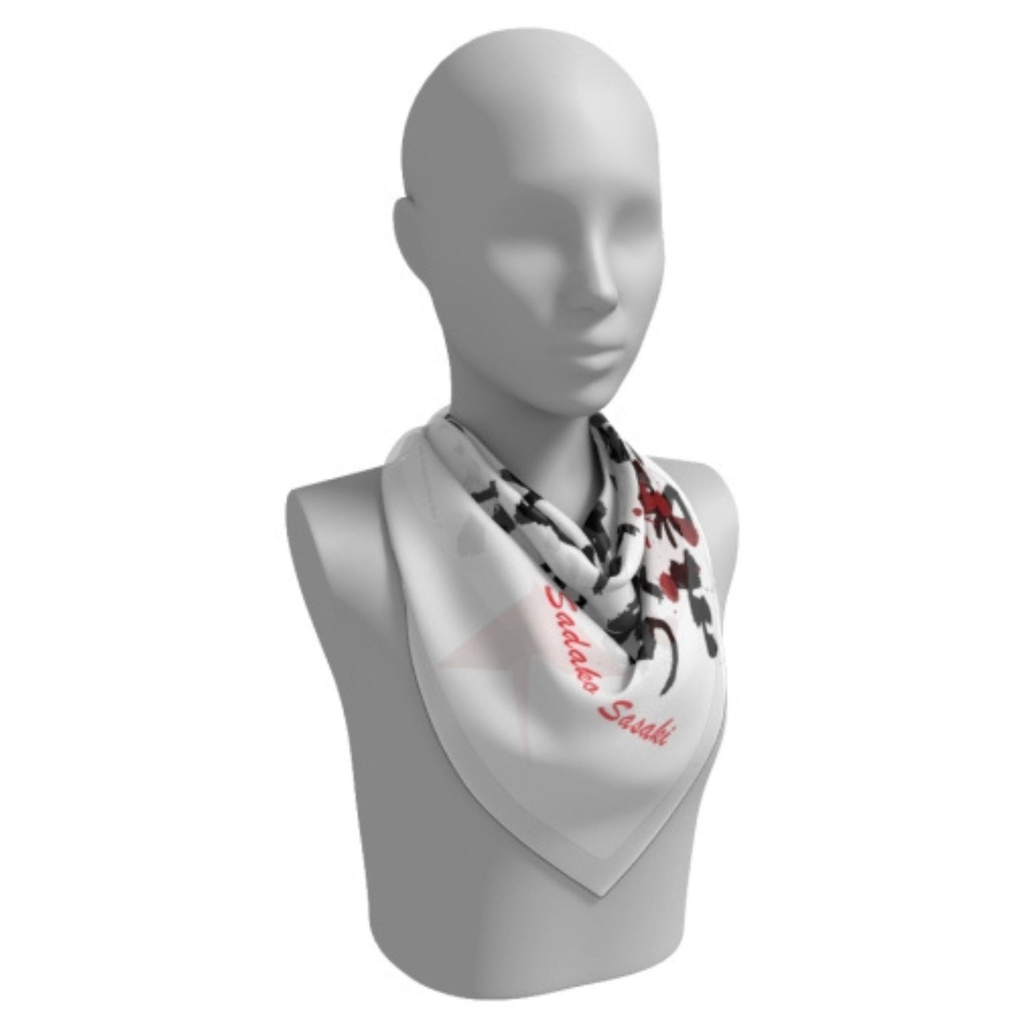 Sadako Sasaki Square Silk Scarf - 26" - Dead Queens