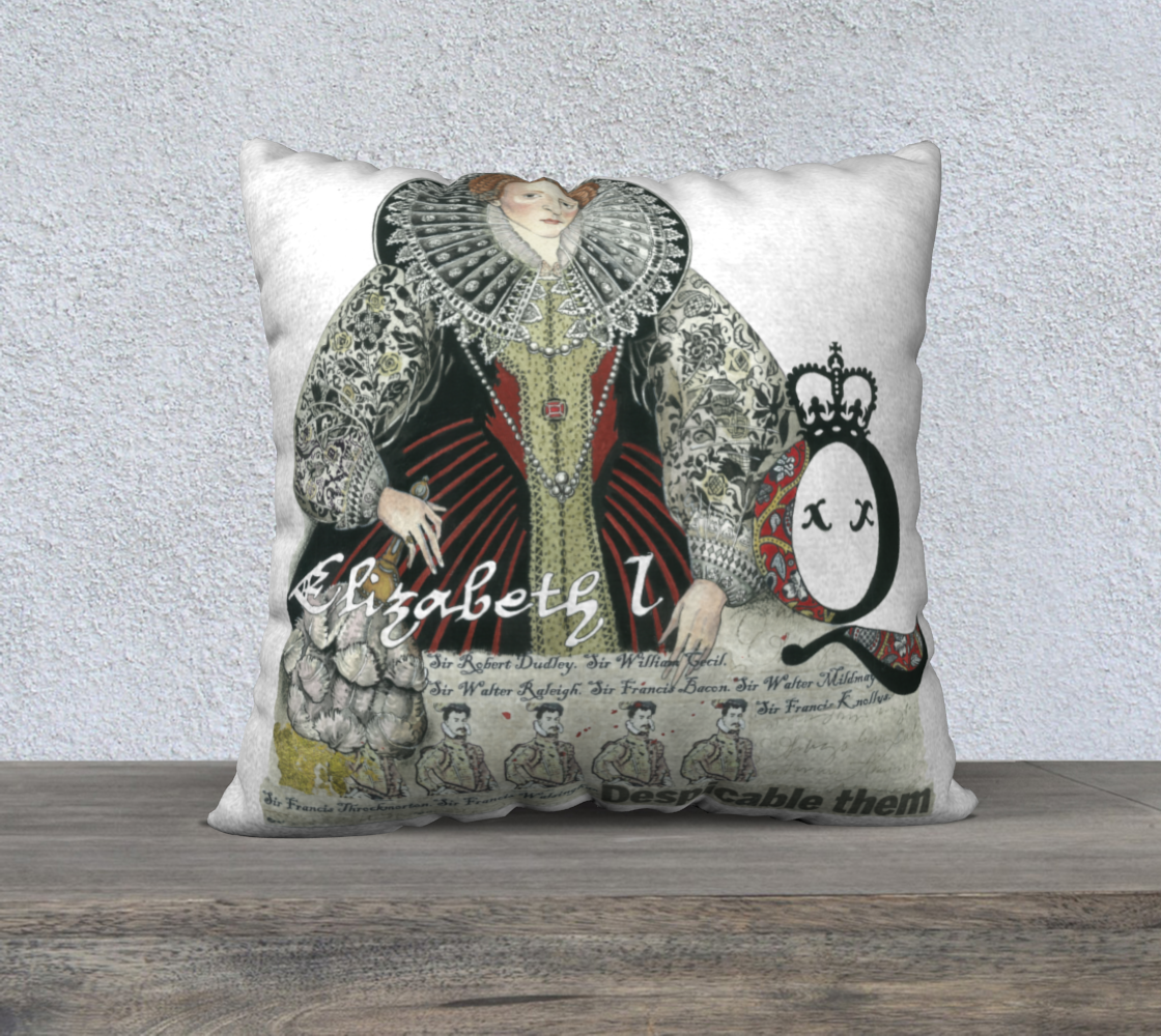 Queen Elizabeth Pillow Cover - 22x22