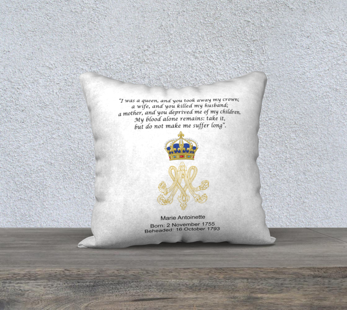 Marie Antoinette Pillow Cover - White - 18x18