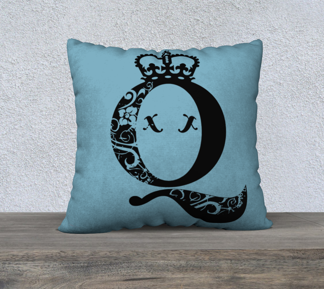 Queen Freddie Mercury Pillow - Blue - 22x22
