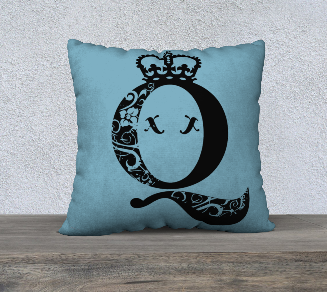 Queen Freddie Mercury Blue Throw Pillow 22x22