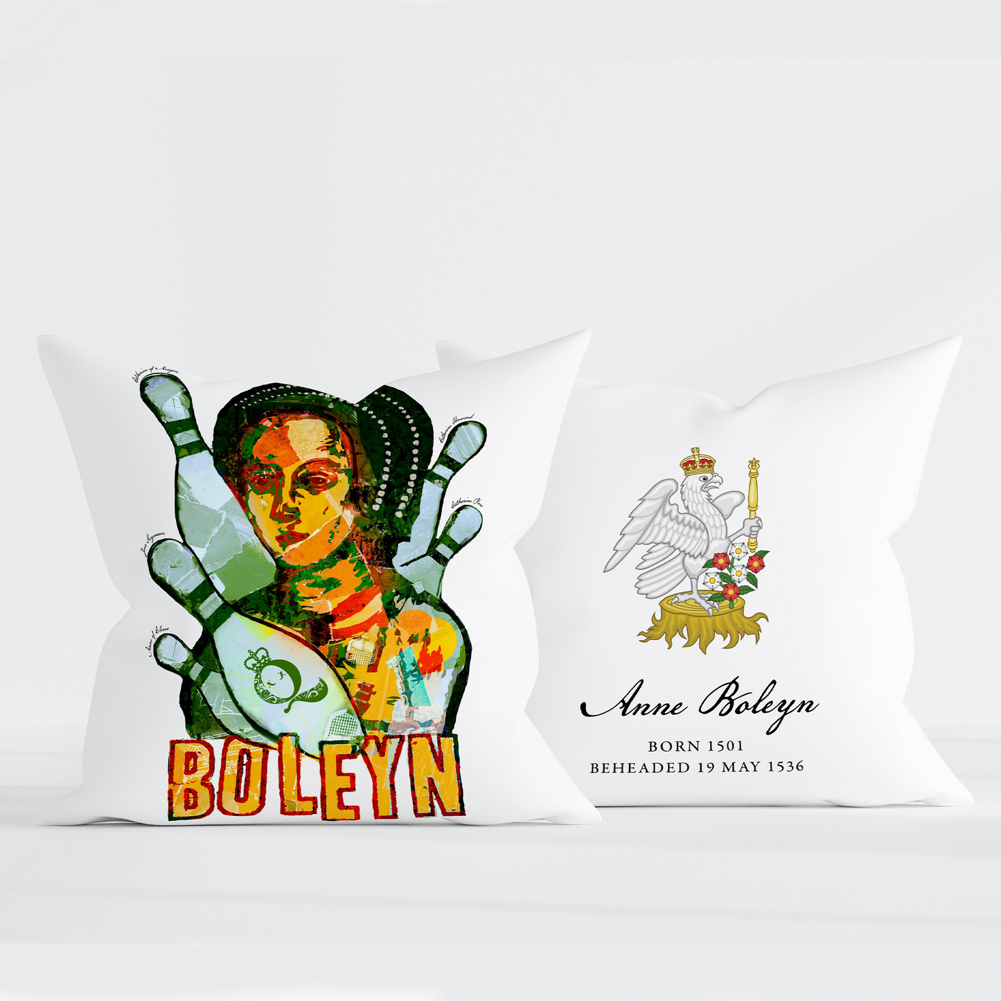 Anne Boleyn Pillow Cover - 18x18