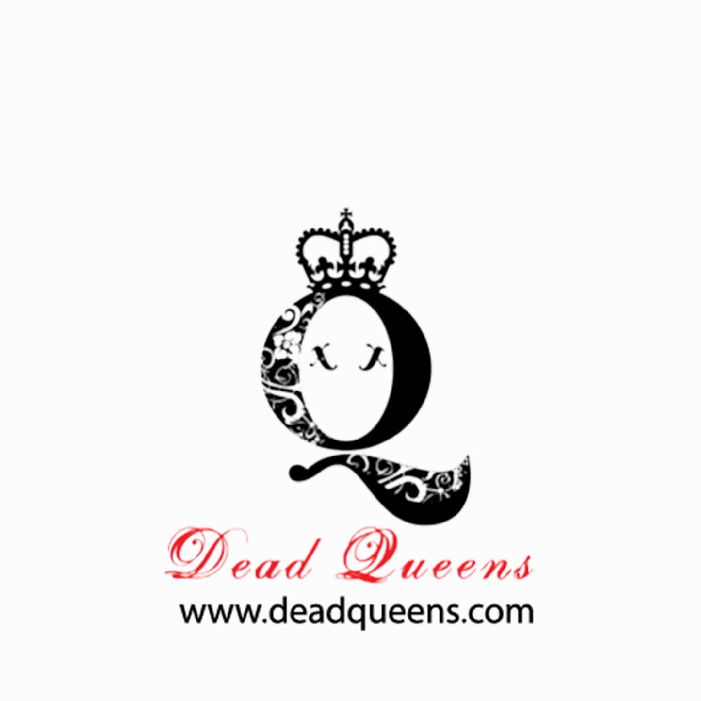 Dead Queens Black Heart Greeting Card