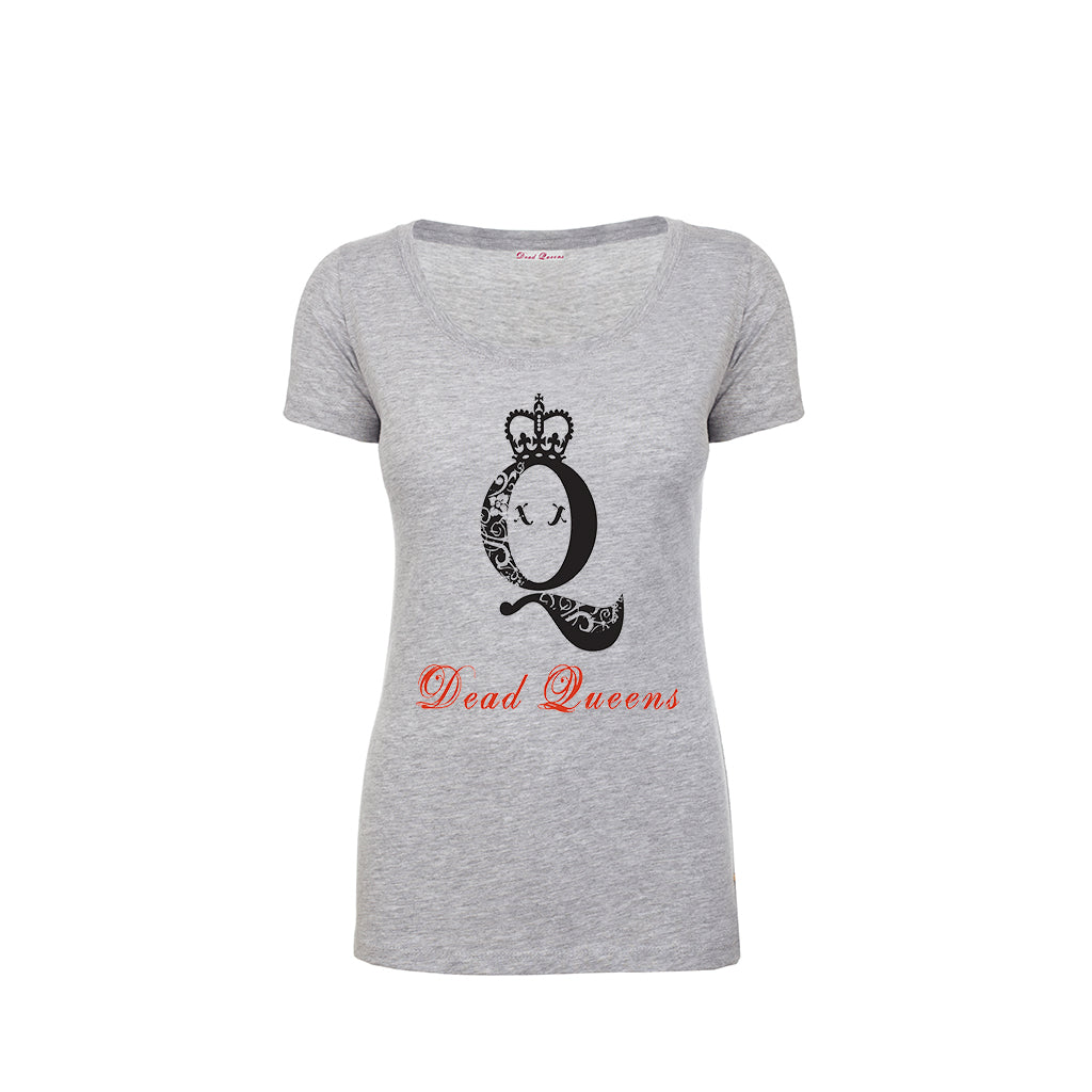Dead Queens Logo Scoop Neck T-Shirt