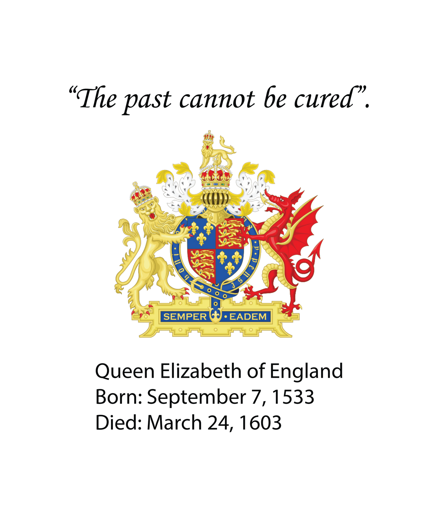 Queen Elizabeth I Crew Neck T-Shirt