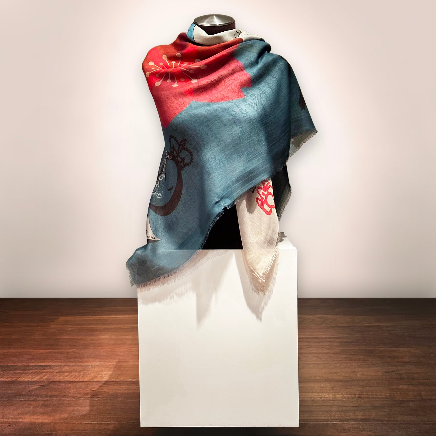 Hojo Masako Samurai Silk/Modal Scarf -2