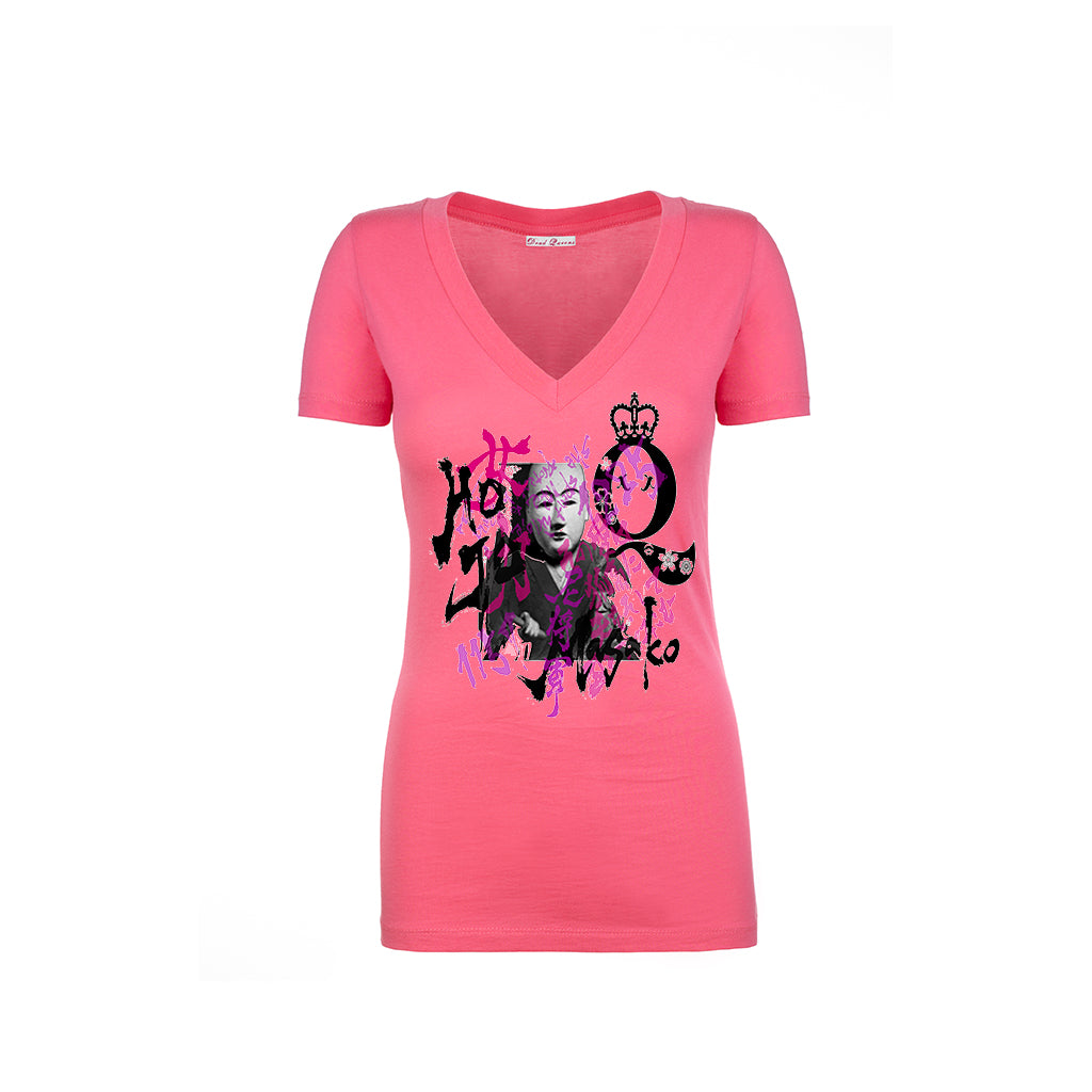 Hojo Masako Deep V Neck T