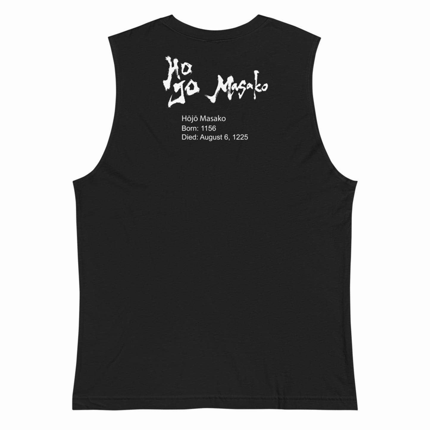 Hojo Masako Black Muscle Tank - Back