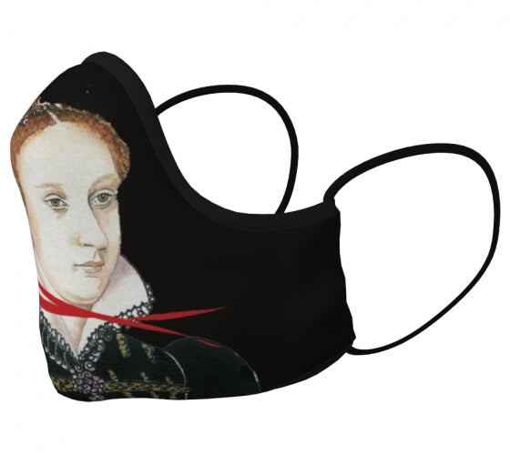 Mary Queen of Scots Black Decorative Face Covering