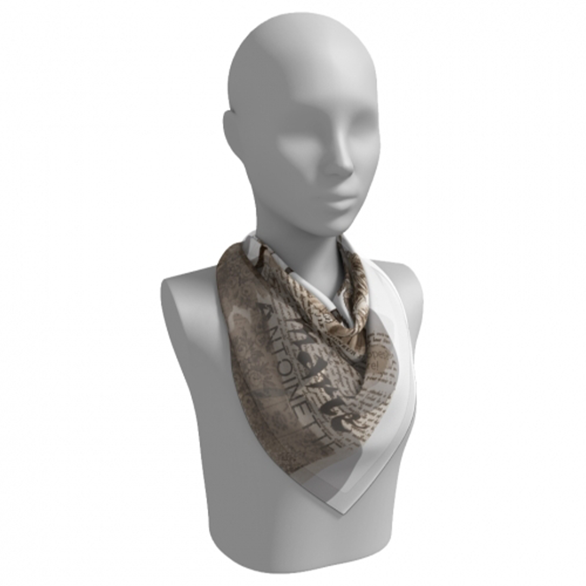 Marie Antoinette Square Silk Scarf 