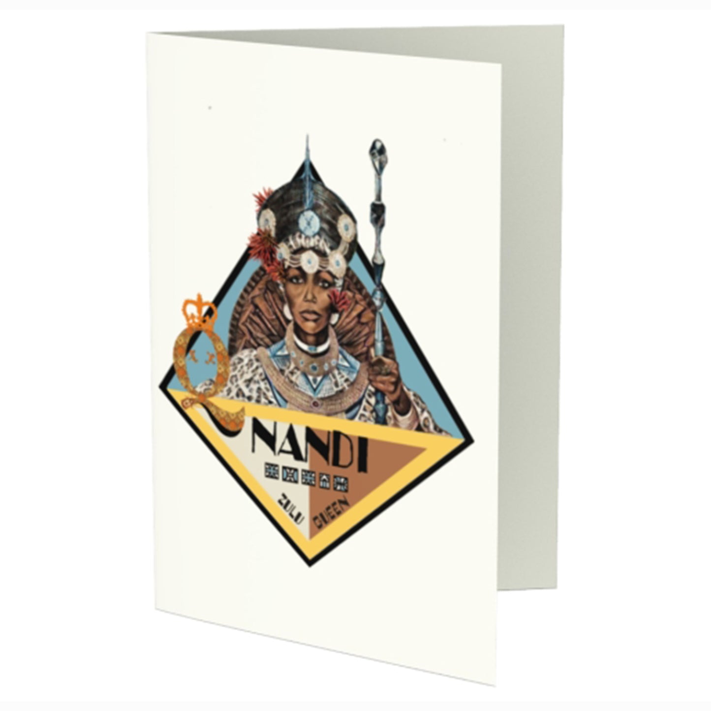 Zulu Queen Nandi Art Greeting Card