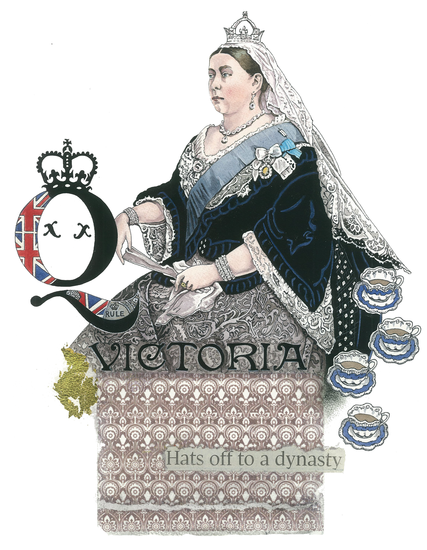 Queen Victoria Sweatshirt - Navy
