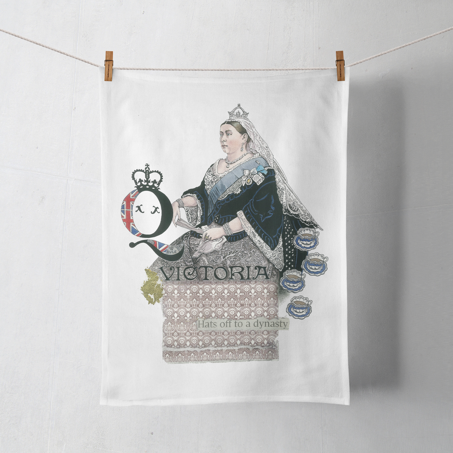 Queen Victoria Tea Towel